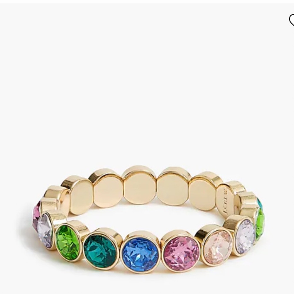 J. Crew Round Stone Stretch Bracelet